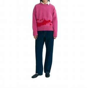 NEW THINKING MU textured petra wool sweater in pink